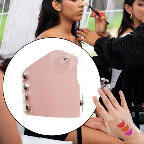 Guante Para Paleta De Maquillaje, Accesorio Didáctico Rosa