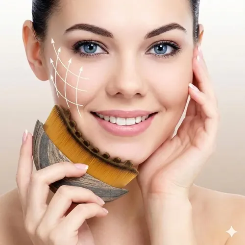 Set Gua Sha Acero Y Cepillo Facial Para Lifting Y Contorno