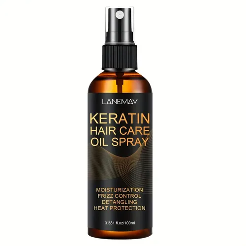 Spray Aceite Keratina Lanemay – Pelo Seco, Brillo, Sin Frizz