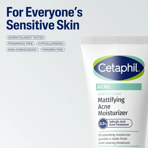 Cetaphil Gentle Clear Y Matificante Facial Para Acné, Ácido  Acneica Día/noche