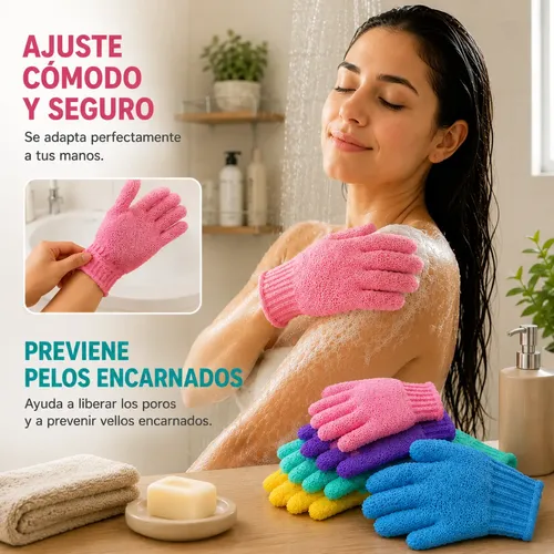 Guante Exfoliante Baño Ducha Corporal Piel Suave X Unidad