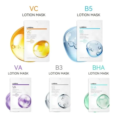 Mascarilla Facial Skin Care Lanbena Con Antioxidante Y Vit C