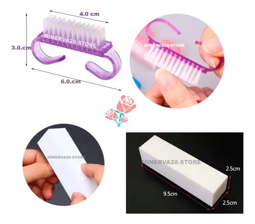 Kit Lima Para Uñas Profesionales Esculpidas Semipermanentes