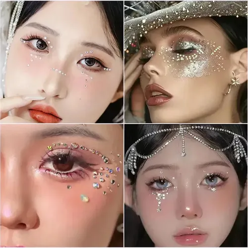 Strass Gemas Autoadhesivas Rostro/cuerpo 3mm X15 Unid
