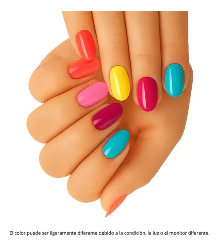 Kit Esmaltes Semipermanentes X 6 Color Led/uv Top Base Uñas