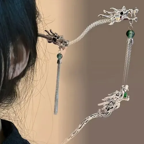 (c) Hairpin Cheongsam En Forma De Horquilla Con Forma De Dra Yun Chi Hairpin