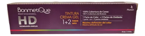 Tintura Bonmetique Hd 50g Coloración Peluquería Tono Tonalizador Azul