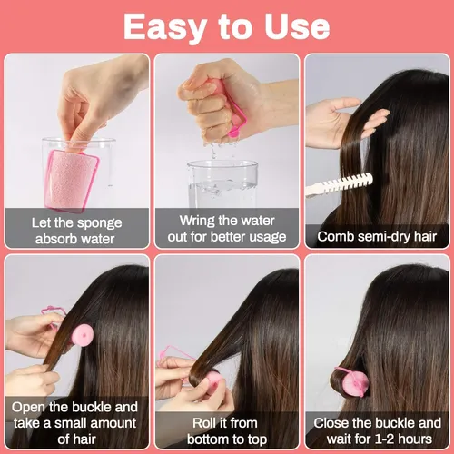Rulos De Espuma Para Cabello Maqihan, Rizador Sin Calor Para