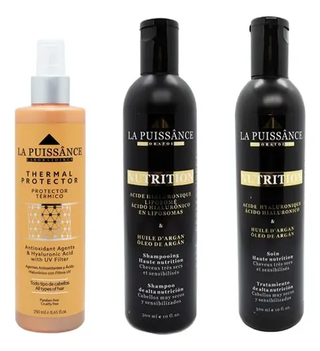Kit Nutricion Shampoo + Enjuague + Protector La Puissance