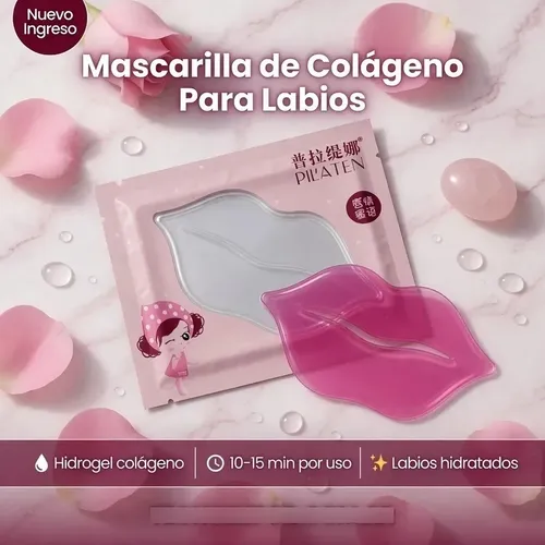 Pack X10 Mascarilla Colágeno Labios Hidratante Hidrogel