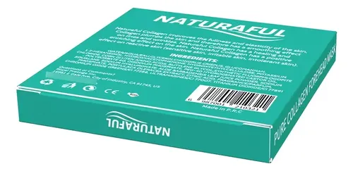 Parche De Colageno Facial Naturaful Disolvible X 6 Unidades