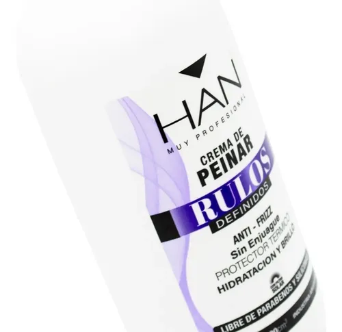 Han Rulos Definidos Crema De Peinar Protector Térmico 500ml