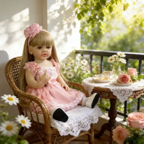 Muñeca De Pelo Largo Bzdoll De 55 Cm Y 22 Pulgadas Con Cuerp