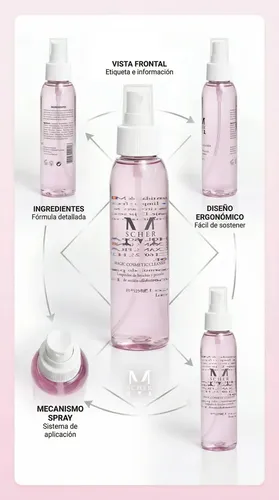 Limpiador Instantáneo Brochas Y Pinceles Spray Secado Rápido Rosa