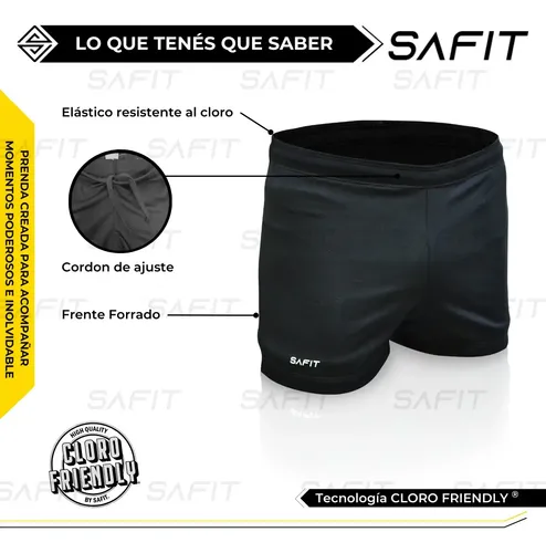 Combo Short Natacion Malla + Antiparra + Gorro Silicona