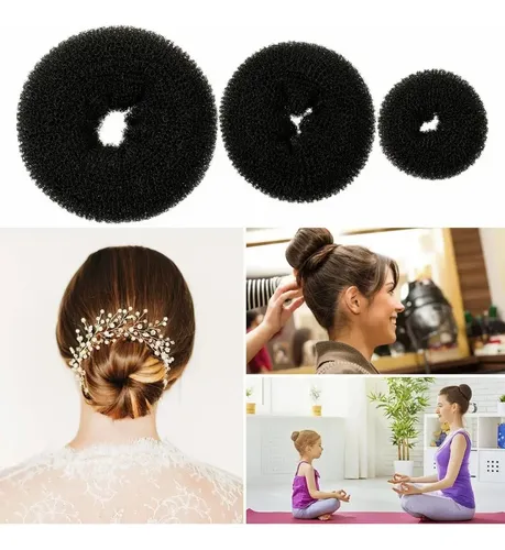 21 Pcs Kit Y Chongo Mágico Dona Espuma Con Broche Cabello