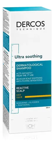 Shampoo Dercos Ultracalmante Para Cabello Seco X 200 Ml