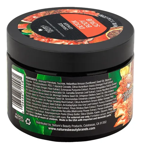 Exfoliante Corporal Nature’s Beauty, Naranja Y Jengibre, 330