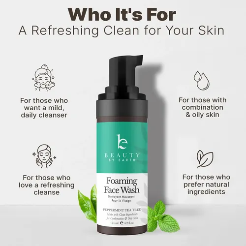 Limpiador Facial Espumoso Beauty By Earth Con Natural Ingred