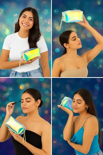Cosmetiquera Impermeable Neceseres Maquillaje Transparente Z