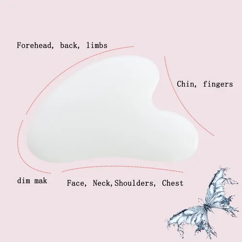 Gua Sha Yamhoho Masajeador Facial Y Corporal Blanco