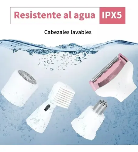Depiladora Eléctrica 4 En 1 Portatil Usb Mujer Cuerpo Cara