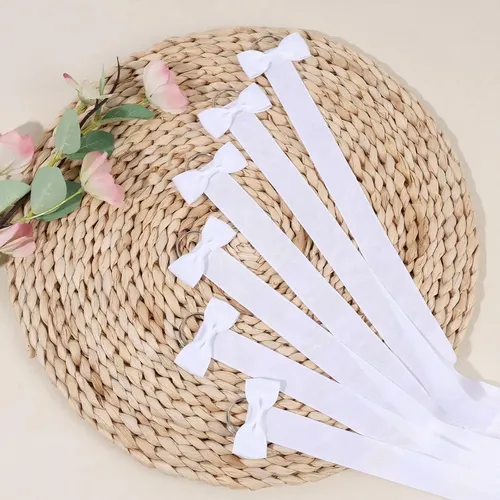 Soporte Para Lazos Povetire 6 Piezas Organizador Blanco