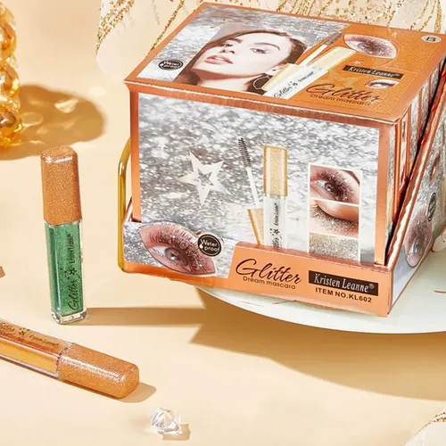 Máscara Con Purpurina De Diamante, Duradera, Impermeable, Ri Gold