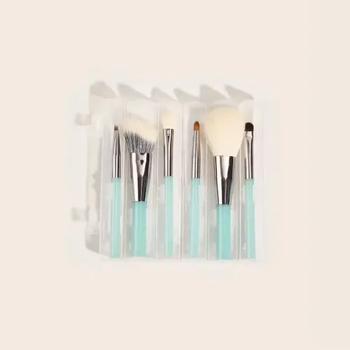 Set Brocha Para Maquillaje Enrollable X6 Pcs