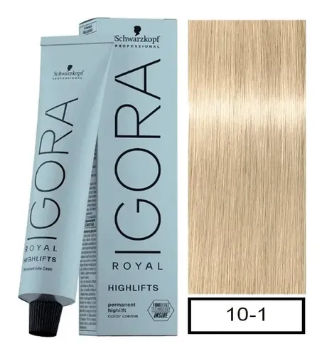 Tintura Schwarzkopf Professional Igora royal Highlifts & pastels tono 10-1 para cabello