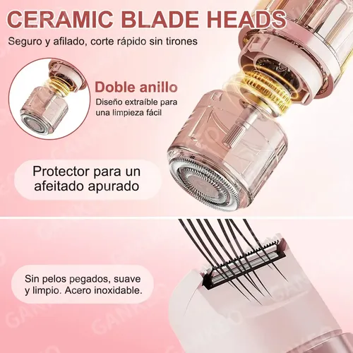 Depiladora Eléctrica 2 En 1 Para Mujer, Sin Dolor Y Dx ,,.