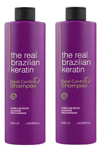 Kit X 2 Shampoo Real Control Cabellos Secos Alisados X 500ml