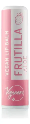 Balsamo Labial Vegan De Frutilla + Aloe, Lip Balm – Vgreen