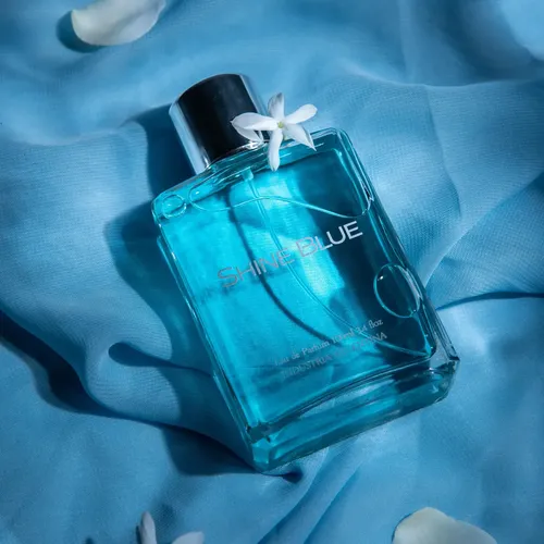 Perfume Shine Blue EDP Mujer 100ml + Crema Manos Cuerpo 250ml Town Scent