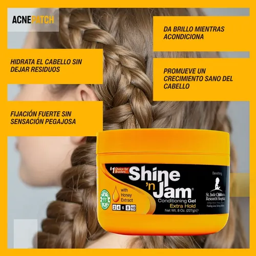 Gel Fijación Máxima Para Trenzas Y Estilos Creativos