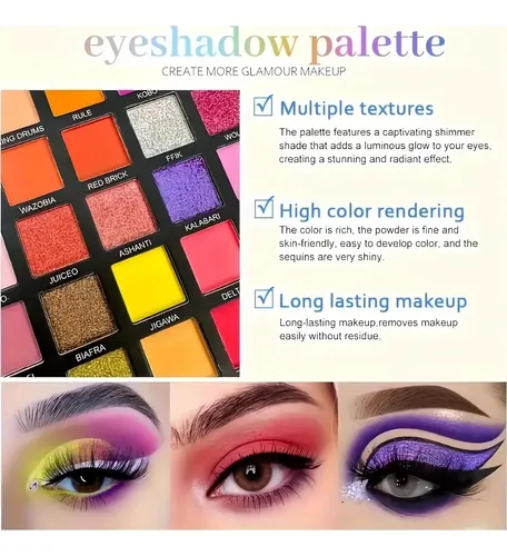 Paleta De Sombras K’apeine 45 Colores Mate Brillo