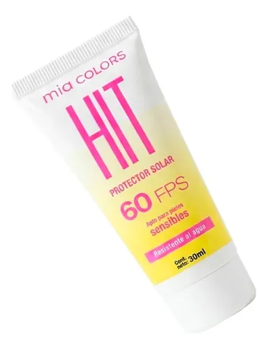 Mia Colors Hit Protector Solar Resistente Al Agua Fps60 30ml