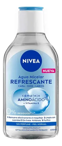 Agua Micelar Nivea Piel Normal Complejo Aminoácido 400 Ml