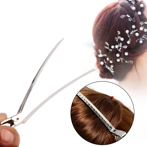 Y Juego De 10 Broches Para El Pelo, Plateados,
