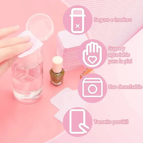 / Toallitas O Gasas Libre De Pelusa For Uñas Pestañas 600