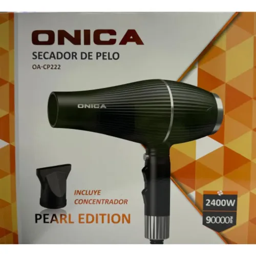 Secador De Pelo 2400w 2 Velocidades 3 Temperaturas Color Negro