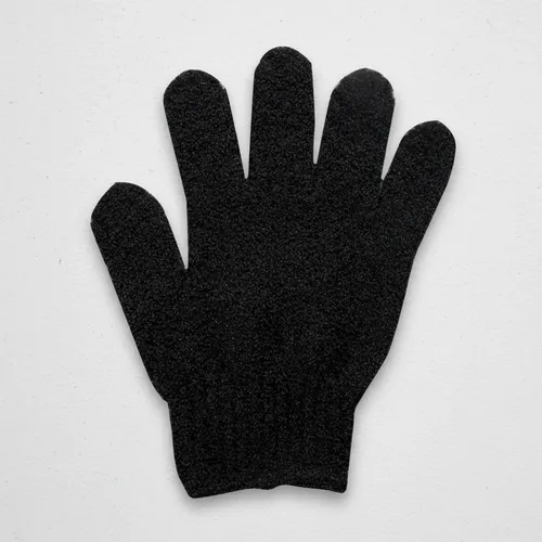 Guante Exfoliante Baño Corporal Negro Masajeador Suave Lujo