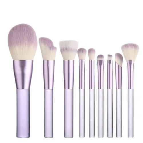 Qsj Set De 9 Pinceles De Maquillaje Pincel De Polvo Mzgj
