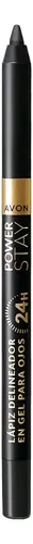 Delineador En Gel Para Ojos Avon Larga Duración Acabado Brillante Color Black Shimmer / Negro Con Brillos