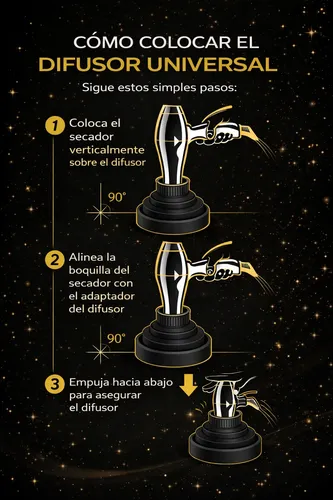 Rulos Perfectos -difusor Silicona Universal Para Secador