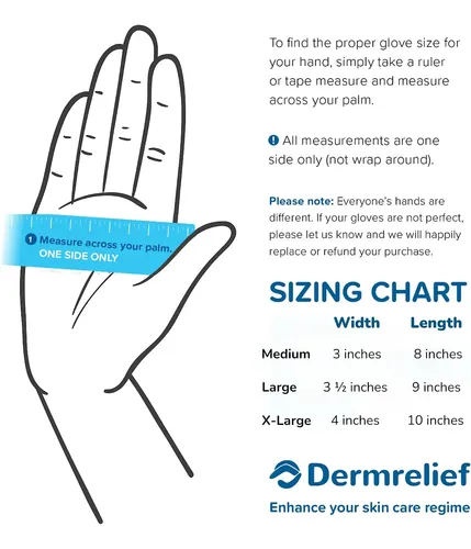 Guantes De Algodón Grandes Para Piel Seca Y Dermatitis 5 Pa