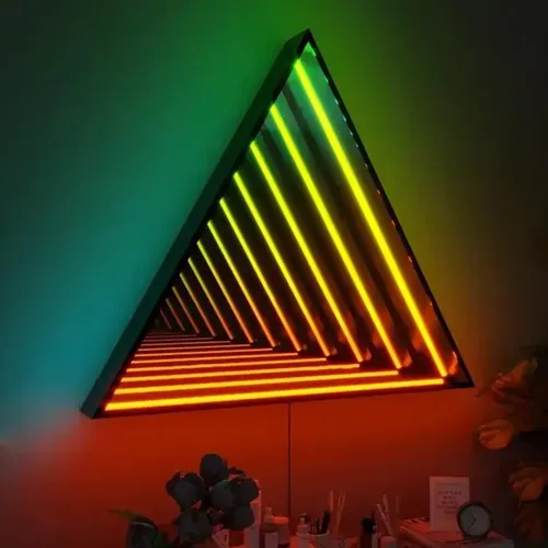 30cm Luz Led De Espejo 3d Triángulo, Decoración Hogar
