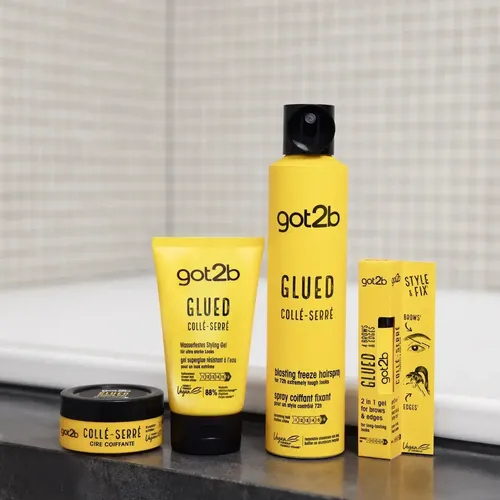 Gel Para Cejas Got2b Glued Browns 2 In 1 Brow &edge Gel X Unidad De 16 Ml Color Negro