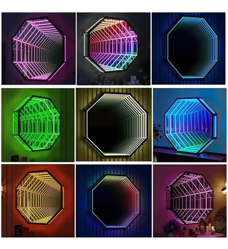 Luz Led Espejo Infinito 50cm Control Remoto Decorativa