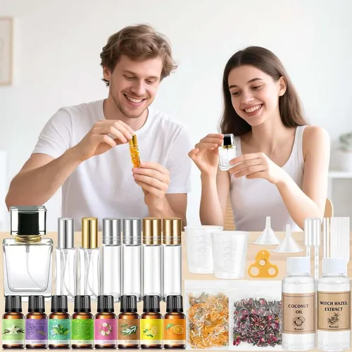 Kit Diy Perfume Mujer Gdblsm Con Aceites Esenciales Y